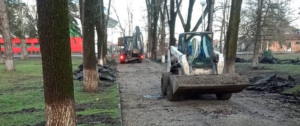 В Краснодаре началась реконструкция сквера Памяти Героев-танкистов